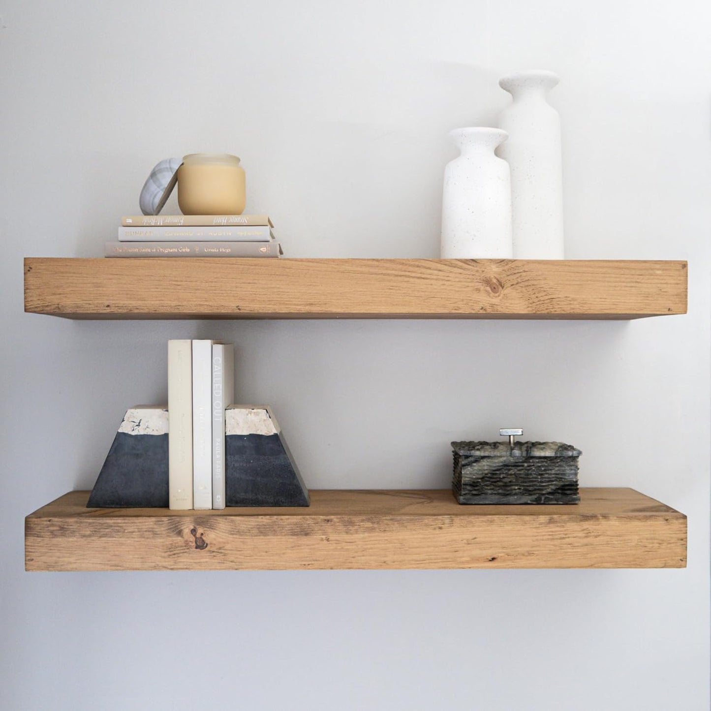 3 Inch Thick Floating Shelves - Set of 2