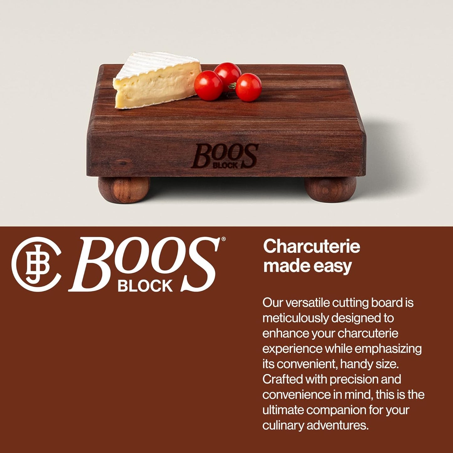 Square Wood Cutting Board - Walnut