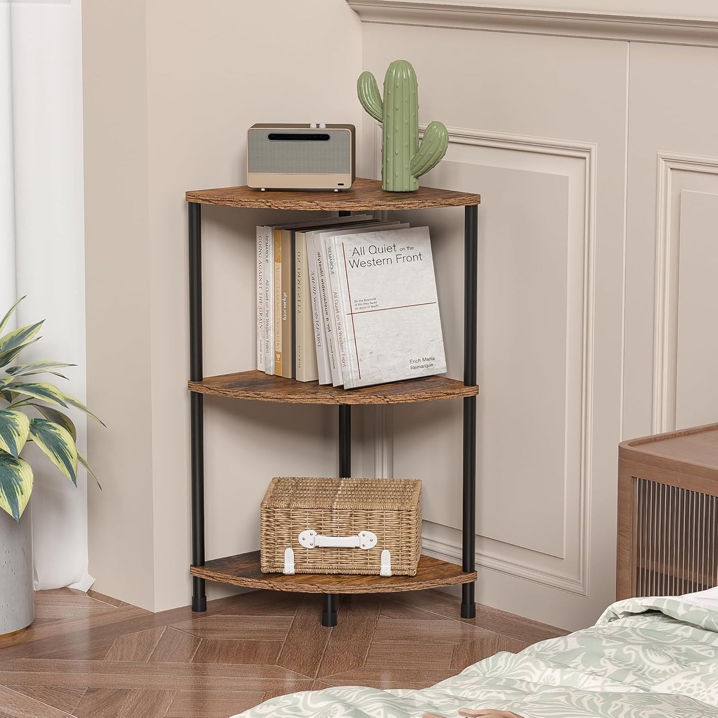 Corner Plant Stand - 3 Tier Small Plant Shelf