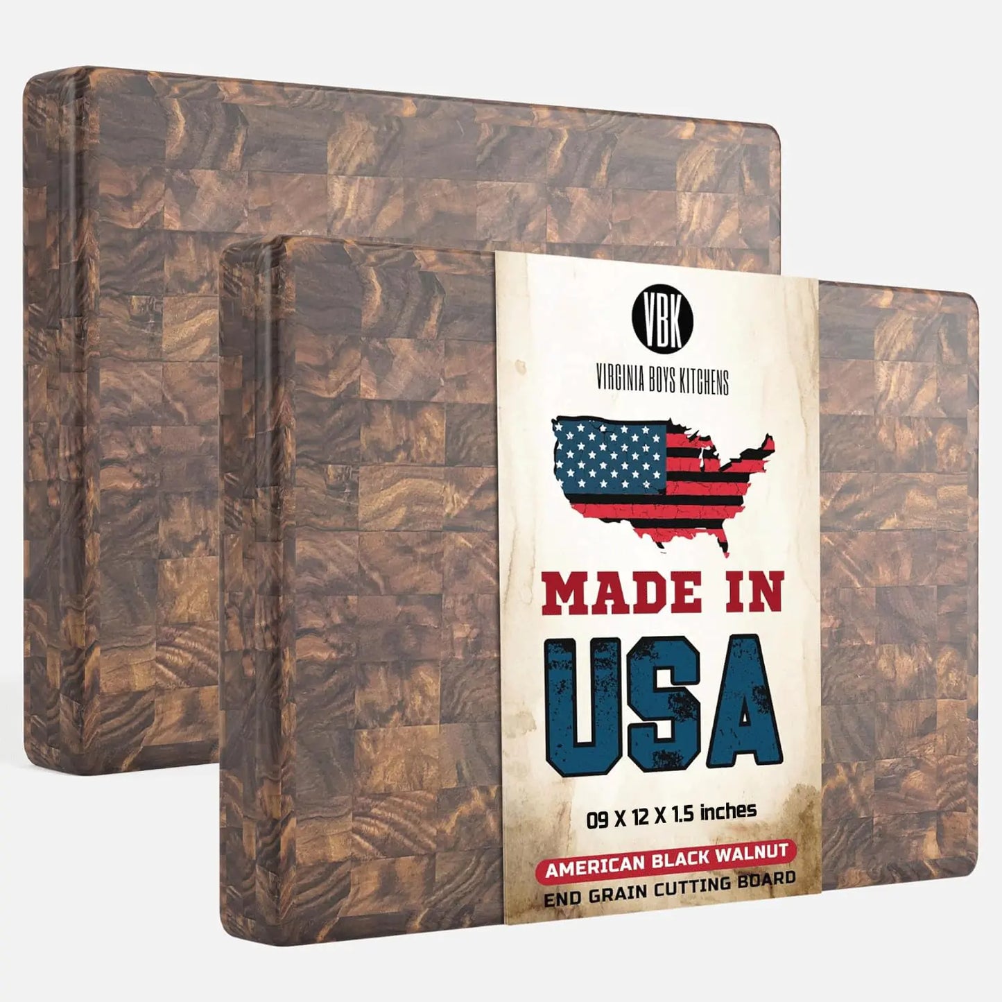 End Grain Butcher Block - Walnut