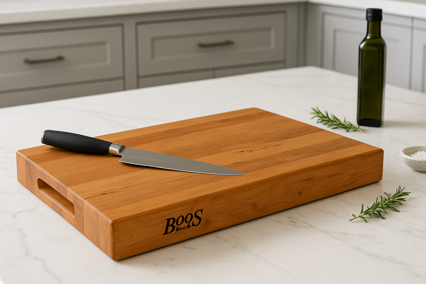 Large Reversible Wood Cutting Board - Cherry