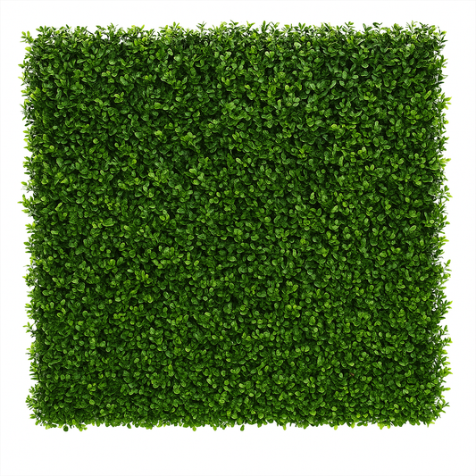 Natural Artificial Boxwood Wall 40" x 40" 11SQ FT UV Resistant