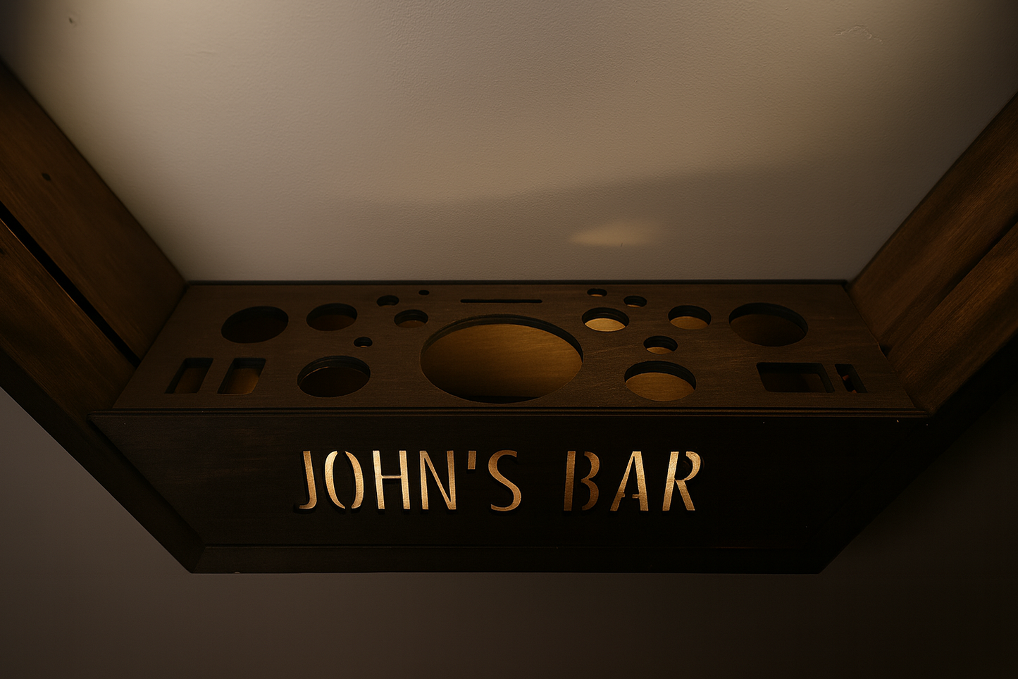 Illuminated Bar Hexagon Trio - Professional Home Bar Display System