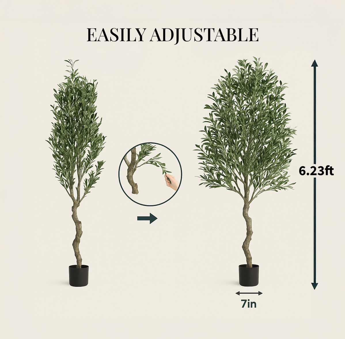 Artificial Olive Tree - 6.2ft