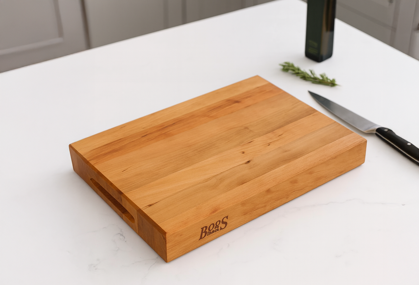 Large Reversible Wood Cutting Board - Cherry