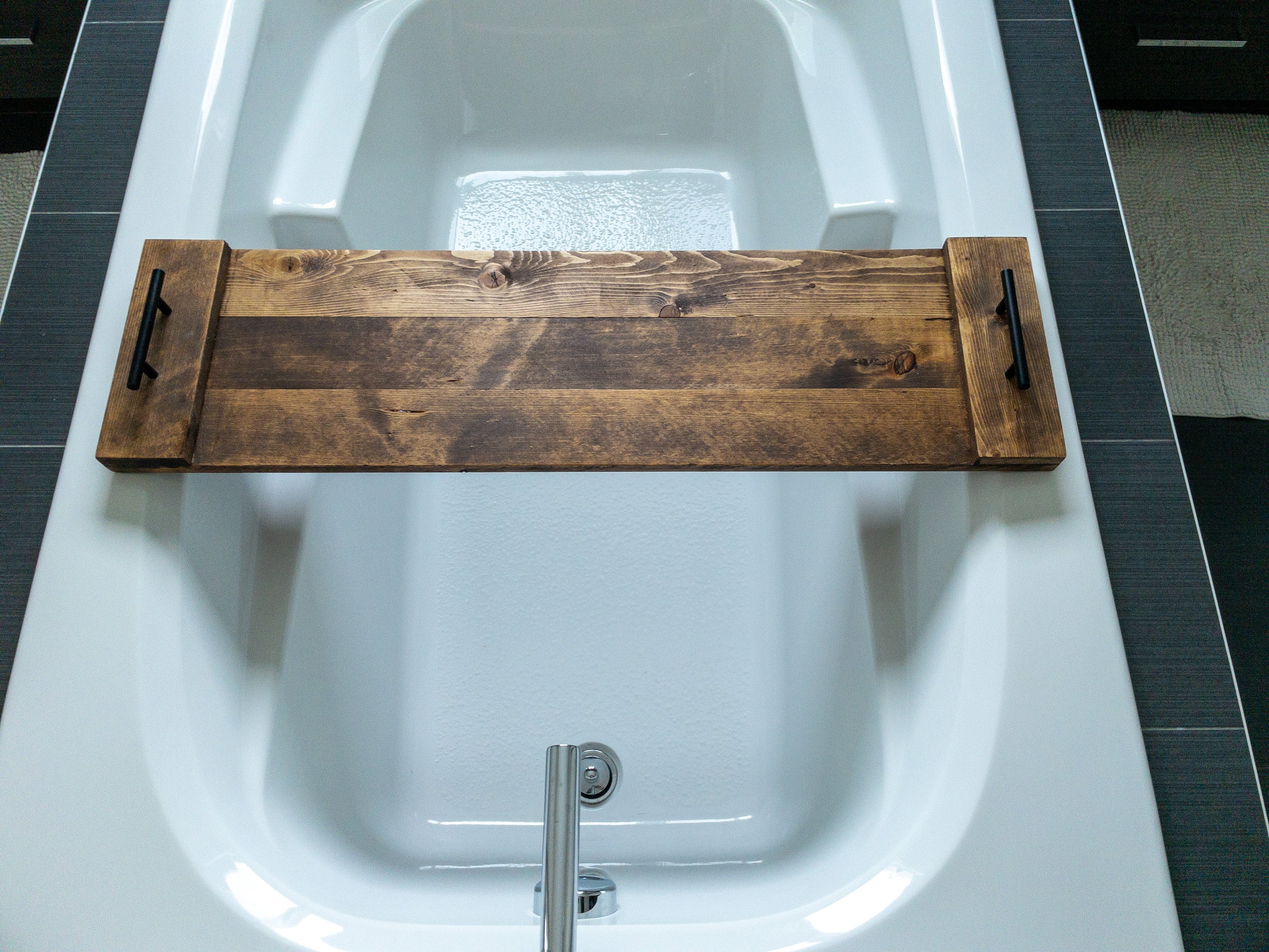 Bath Caddy, Wood Bath Caddy, Bath Caddy, Bathtub Caddy Tray, Wood Bath Shelf