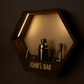 Illuminated Bar Hexagon Trio - Professional Home Bar Display System