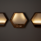 Illuminated Bar Hexagon Trio - Professional Home Bar Display System