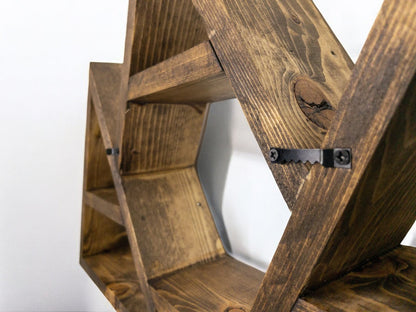 3 Peak Wood Mountain Shelf - 28" x 16"