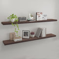 48 Inch Rustic Floating Shelves - Set of 2