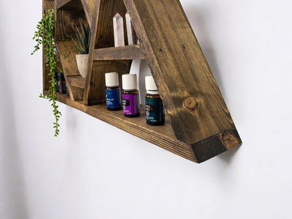 3 Peak Wood Mountain Shelf - 28" x 16"