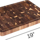 Acacia Cutting Board w/Juice Groove - 19x14 Inches
