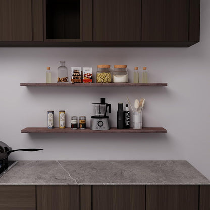 48 Inch Rustic Floating Shelves - Set of 2