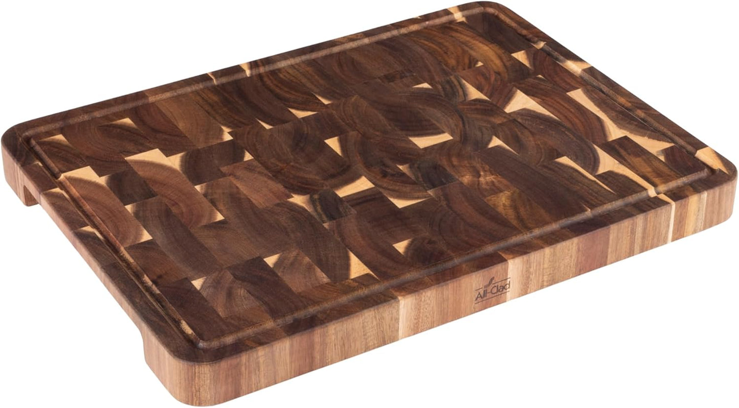 Acacia Cutting Board w/Juice Groove - 19x14 Inches