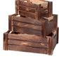 Set of 3 Rustic Wood Nesting Crates