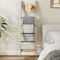 Blanket Ladder Shelf - 6-Tier Farmhouse Ladder Holder Organizer