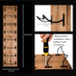 Handcrafted Wooden Wine Rack - Wall Mounted - 8 Bottle Storage
