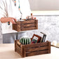Set of 3 Rustic Wood Nesting Crates