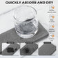 Water Absorbing Stone Trays for Sink - Fast Drying Stone - Sink Tray Water Absorbent Diatomite Tray Stone Soap Tray Diatomaceous Coaster Stone Drying Trays for Bathroom Sink and Kitchen Counter