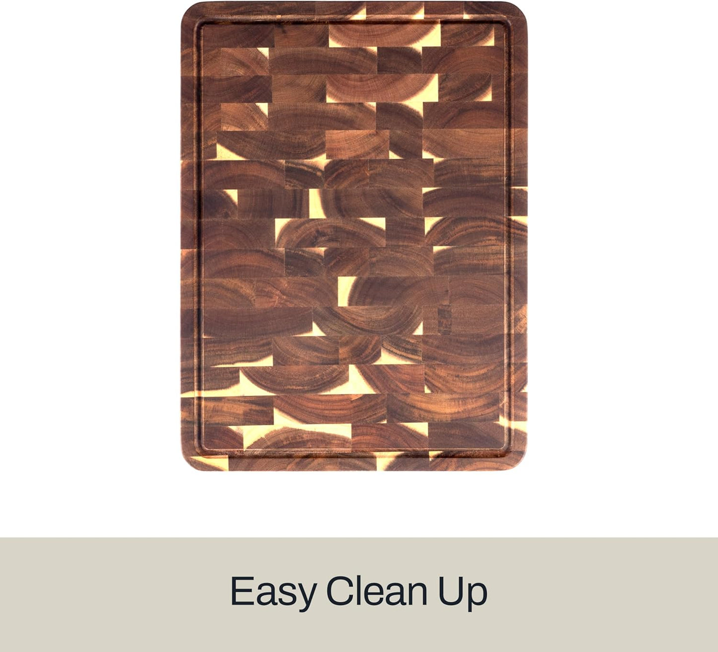 Acacia Cutting Board w/Juice Groove - 19x14 Inches