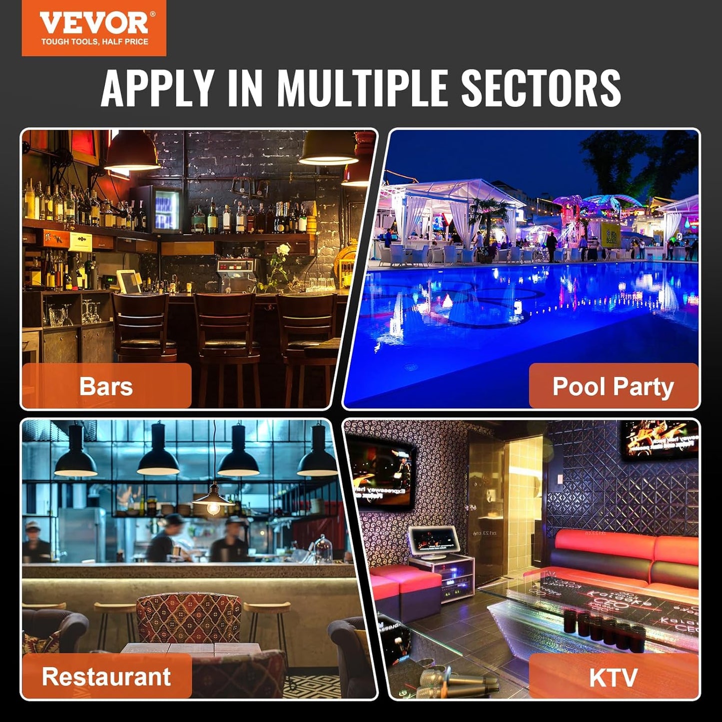 LED Liquor Bottle Display Shelf - 2 Tiers - 30 Inches