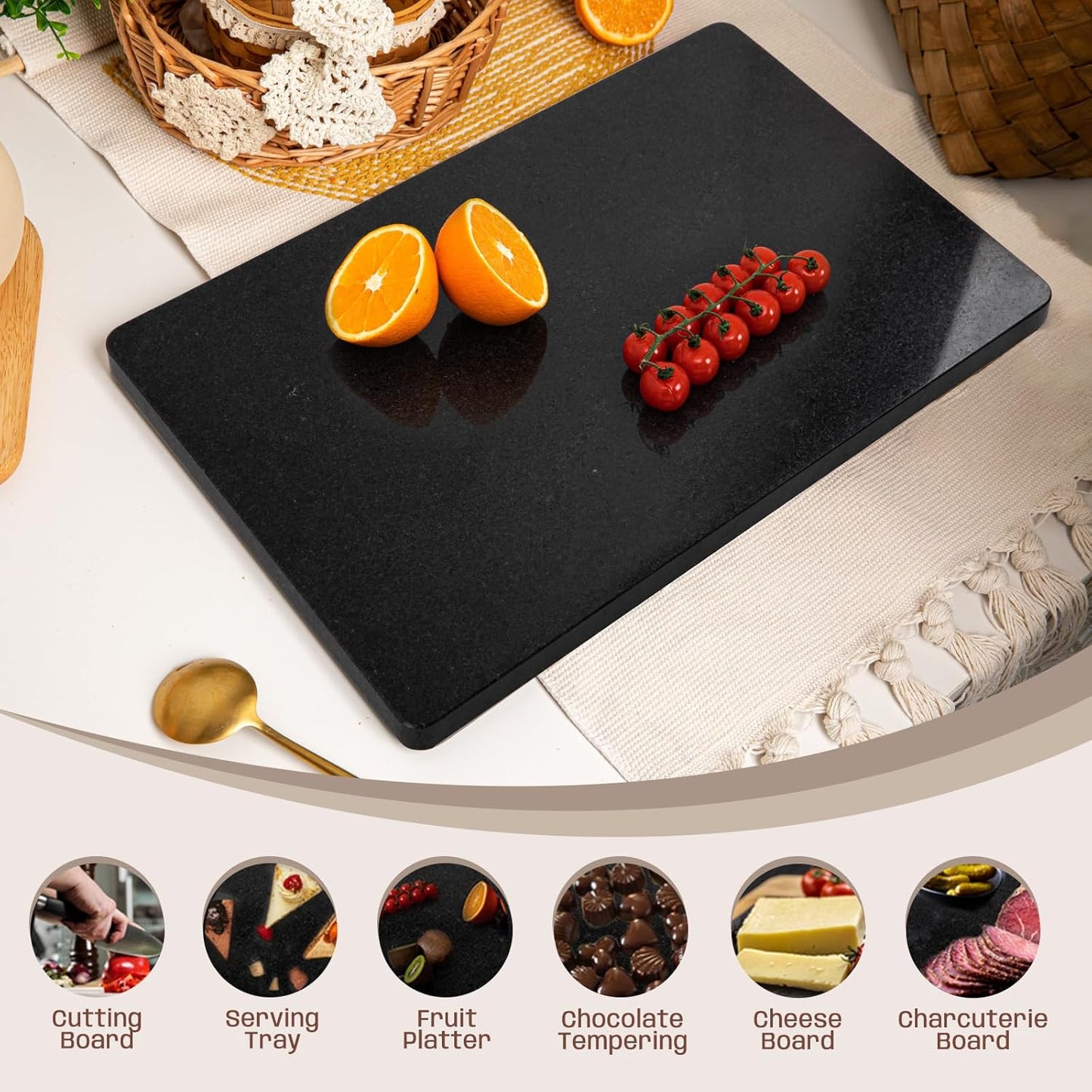 Granite Cutting Board - 12x20"