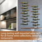 Wall Mounted Wine Rack: 9-Bottle Metal Wine Holder - Wall Wine Storage Organizer Shelf
