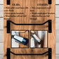 Handcrafted Wooden Wine Rack - Wall Mounted - 8 Bottle Storage