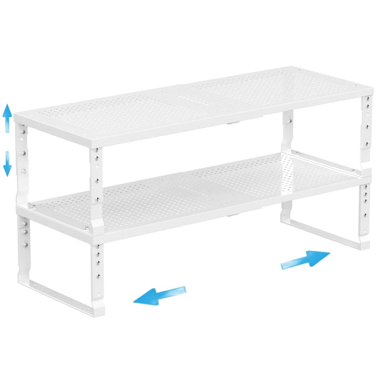 Expandable Spice Rack - Kitchen Cabinet Shelf Organizer