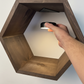 Rechargeable Magnetic Lights for Hexagon Shelves - 3 Pack