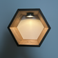 Rechargeable Magnetic Lights for Hexagon Shelves - 3 Pack