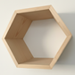 Plant-Optimized Hexagon Floating Shelves - Handcrafted Wood Display for Plant Parents (9.25" Deep)