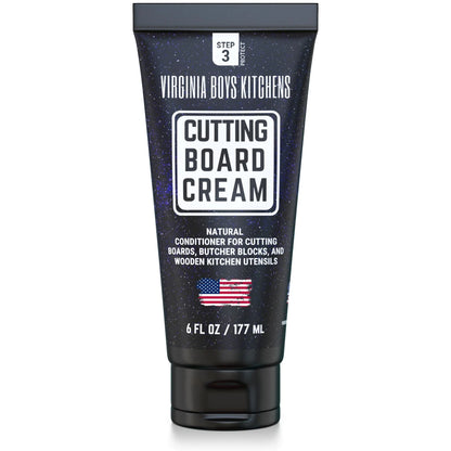 Wood Cutting Board Oil Food Grade - Cream Formula - Butcher Block Conditioner - Coconut Oil and Beeswax