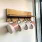 Rustic Coffee Mug Rack