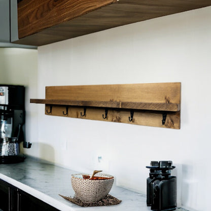 Rustic Coffee Mug Rack