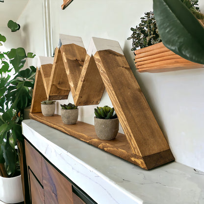 3 Peak Mountain Shelf - 27" x 13"