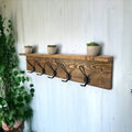 Rustic Wood Coat Rack
