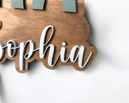 Nursery Name Sign - Personalized Woodland Theme Sign