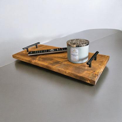Wood Serving Tray with Handles