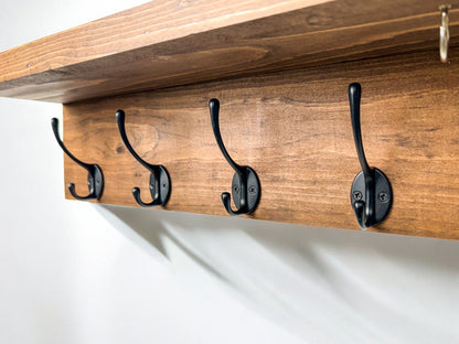 Wall Mounted Key Rack with Mail Holder - 24"