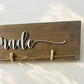 3D 'Look What We Made' Wooden Art Display Sign
