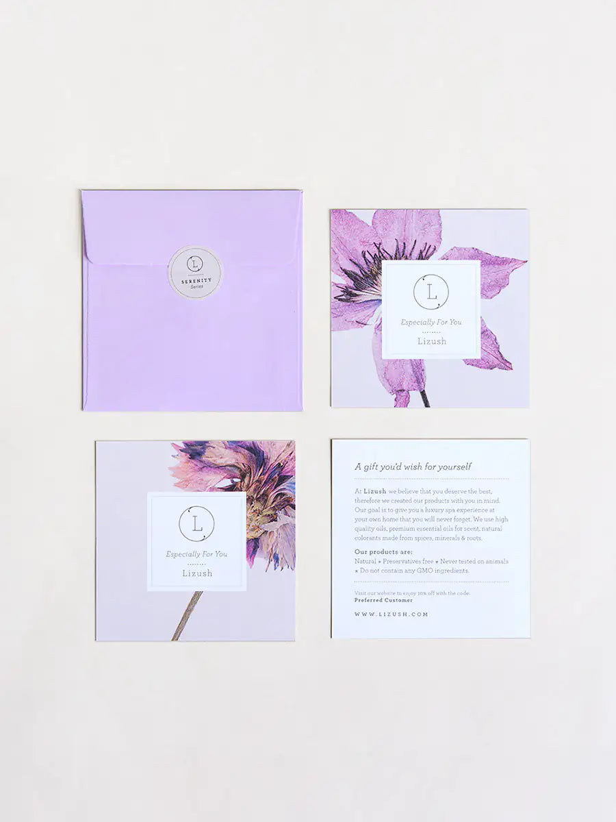 Lavender Gift Box with Bath Bomb and Shower Steamers