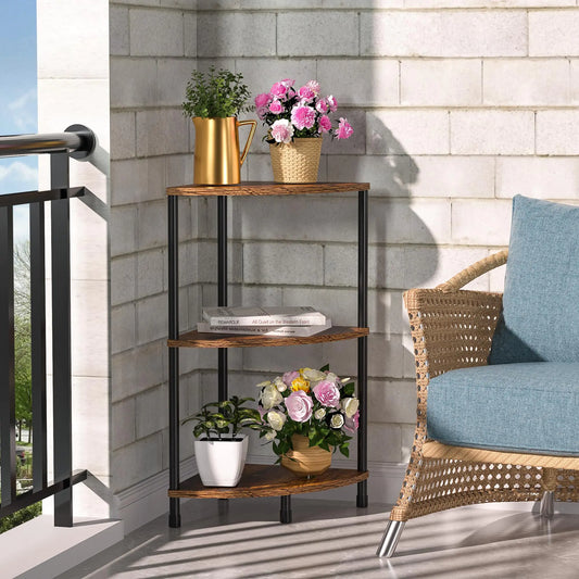 Corner Plant Stand - 3 Tier Small Plant Shelf