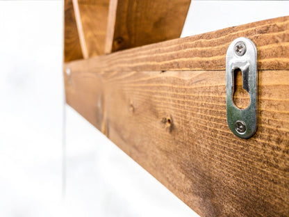 5-Peak Mountain Shelf with Hooks - 27" x 17"