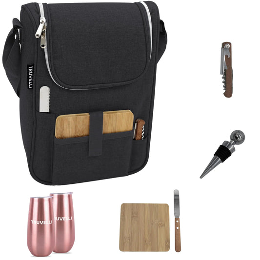 Premium Insulated Wine Bag - 2 Bottle Wine Carrier