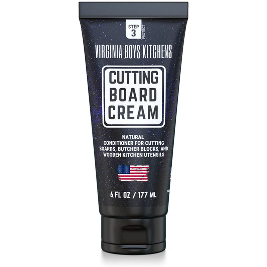 Wood Cutting Board Oil Food Grade - Cream Formula - Butcher Block Conditioner - Coconut Oil and Beeswax