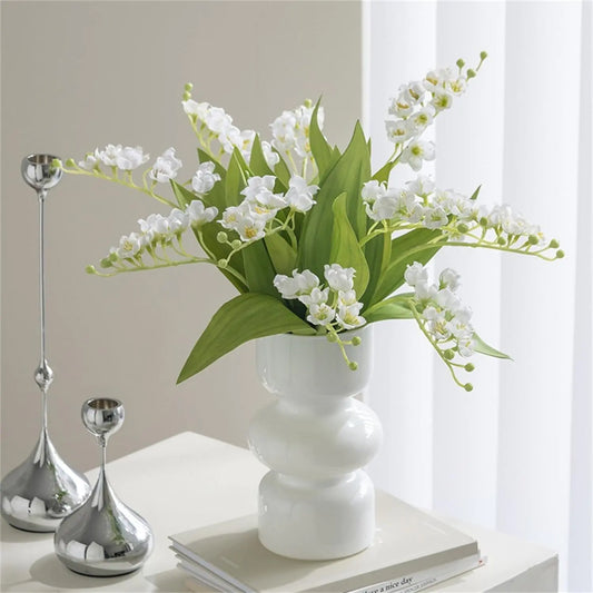 Glass Hydroponic Flower Vase - 7 Inches