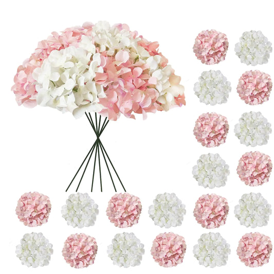 Artificial Hydrangea Flowers - 20pc