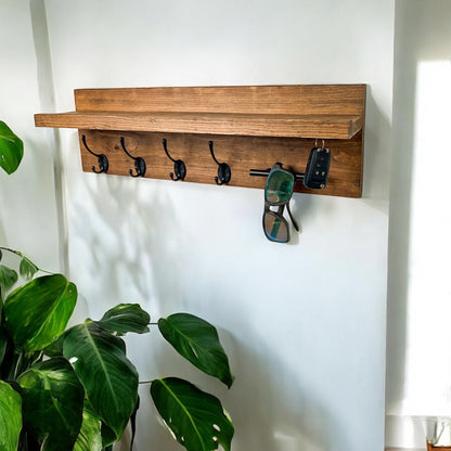 Magnetic Key Holder with Mail Holder for Wall - 24"