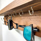 Wall Mounted Key Rack with Mail Holder - 24"